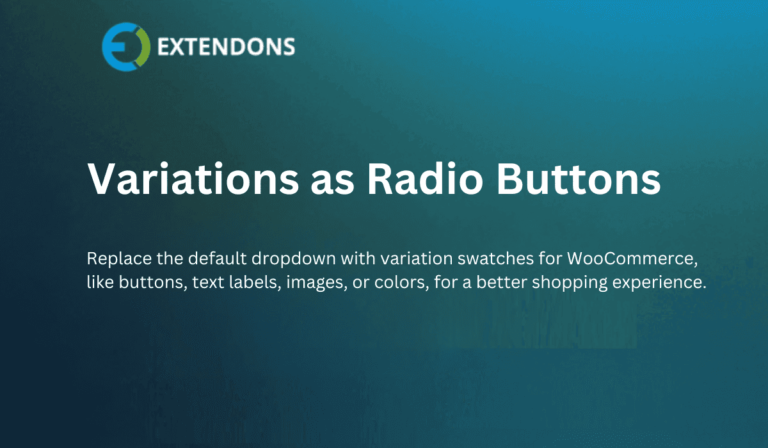 Variations as Radio Buttons (1)