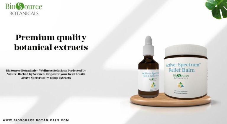 Premium quality botanical extracts
