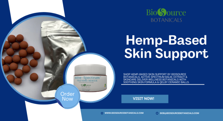 Hemp-Based Skin Support