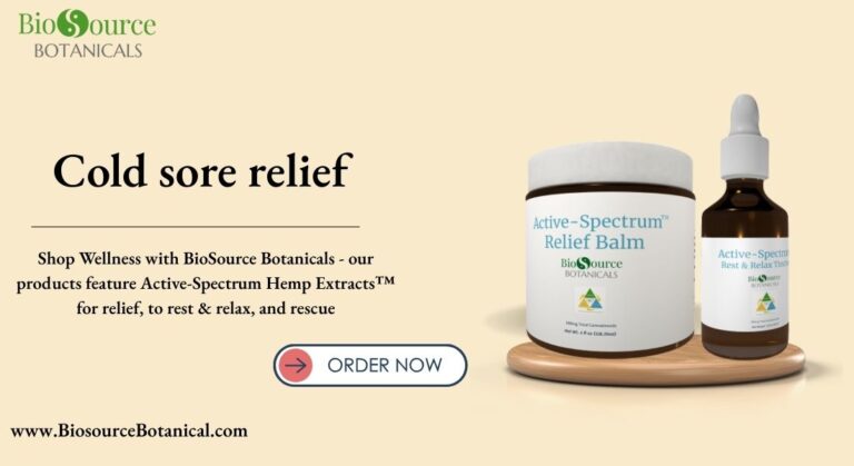Cold sore relief