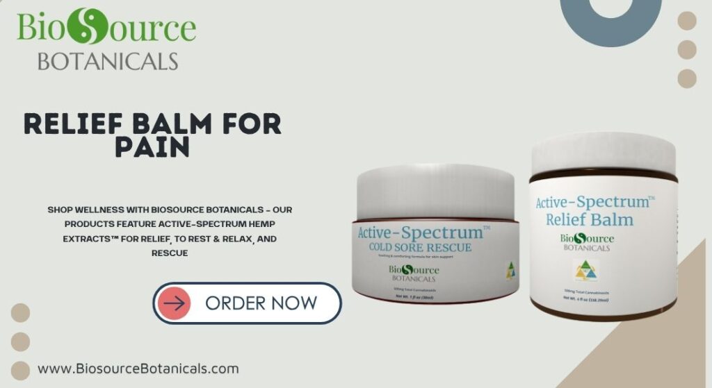 Relief balm for pain