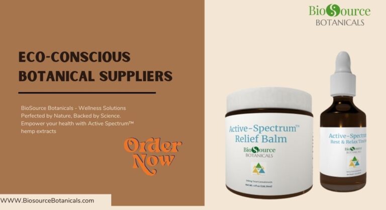 eco-conscious botanical suppliers