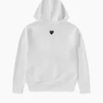 Unisex Reverse Black Heart Zip Hooded Sweatshirt 1