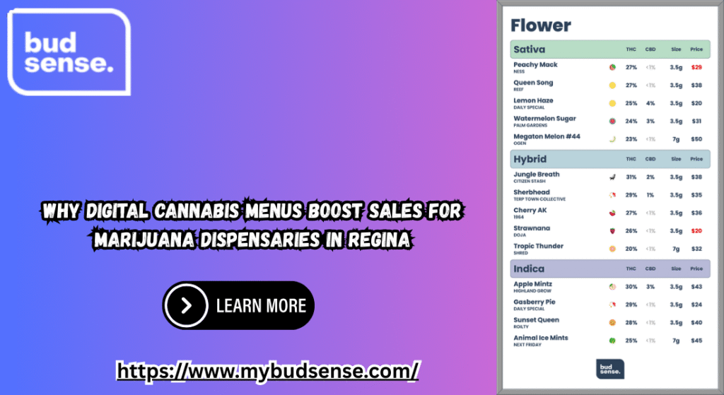 cannabis flower menu