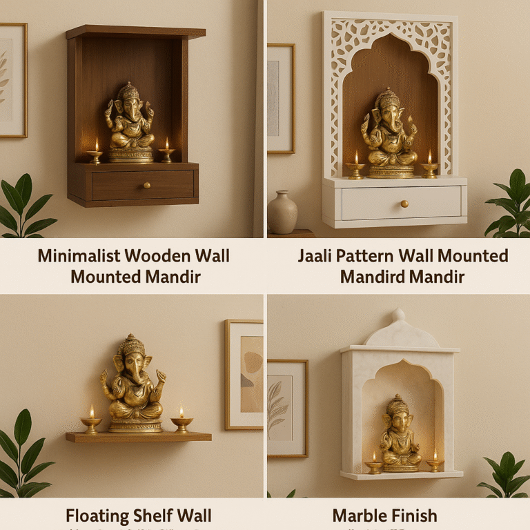 wall mandir design