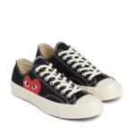 Comme Des Garcons Black Heart Grey High Top Shoes