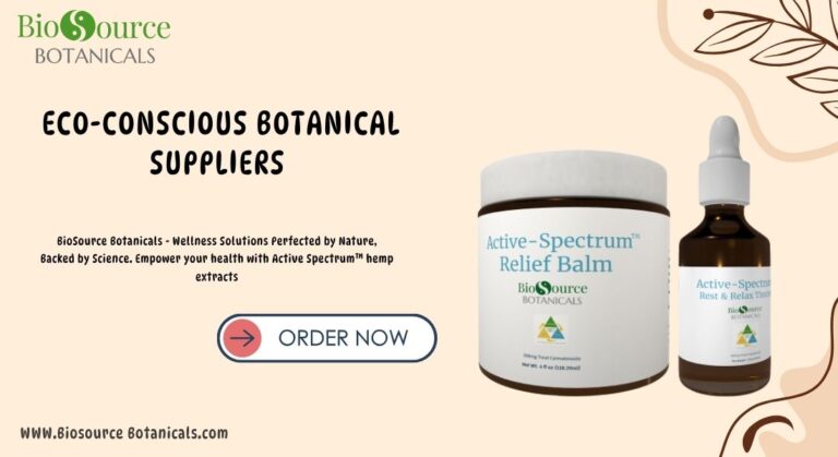eco-conscious botanical suppliers