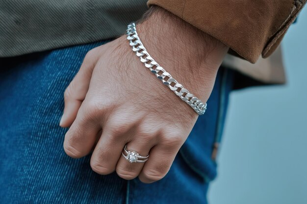 Mens Silver Bracelets