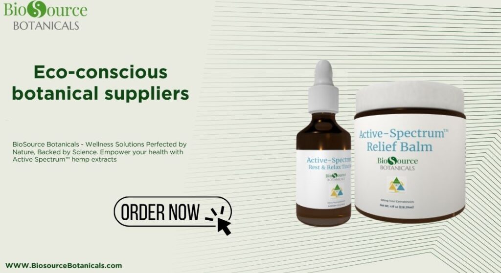 eco-conscious botanical suppliers
