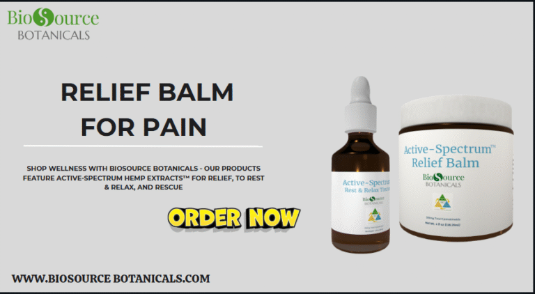 Relief balm for pain