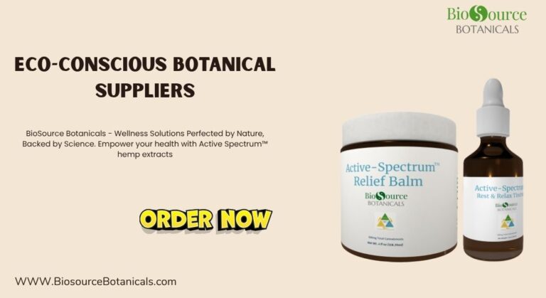 eco-conscious botanical suppliers