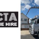 Crane Digger Over House