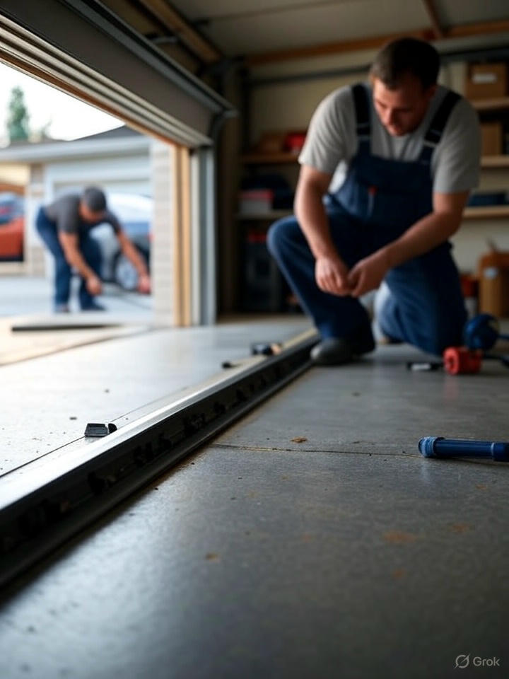 Garage Door Track Repair