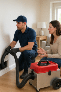 Negative Pressure Air Duct Cleaning