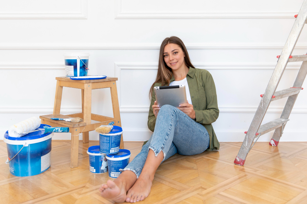 a women write Residential Painting Ideas