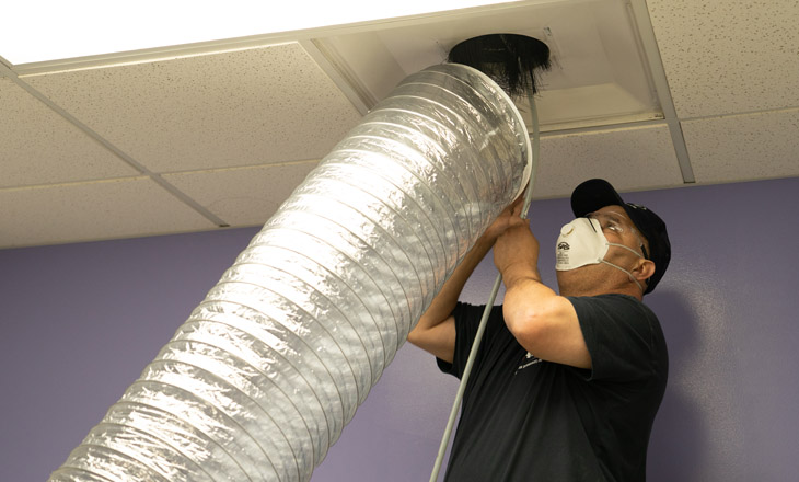 Negative Pressure Air Duct Cleaning