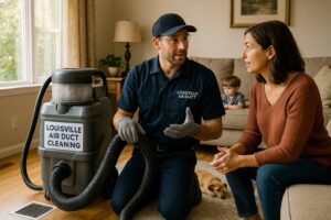 Which Benefits Come With Negative Pressure Air Duct Cleaning in Louisville?