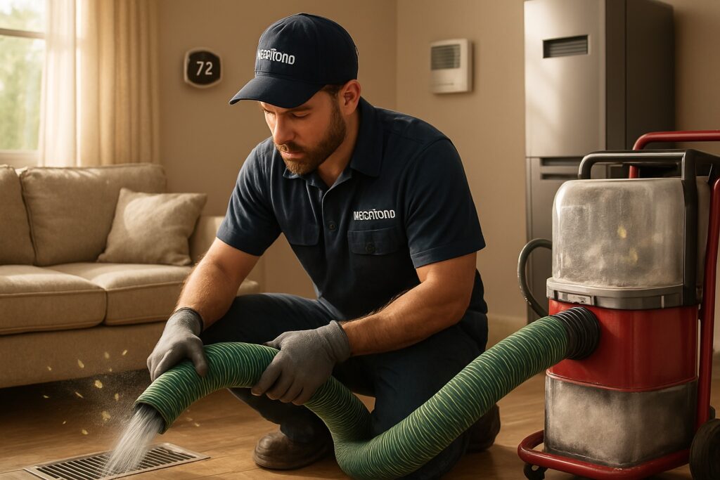 Negative Pressure Air Duct Cleaning