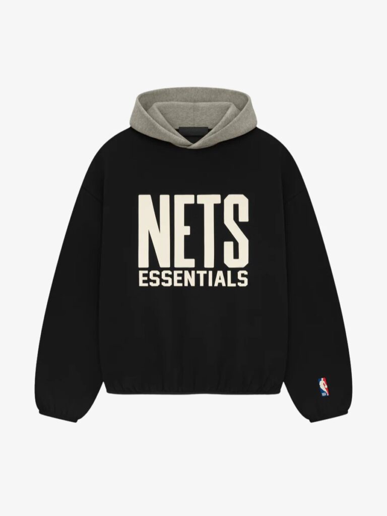 Essentials-Nets-Hoodie-Black