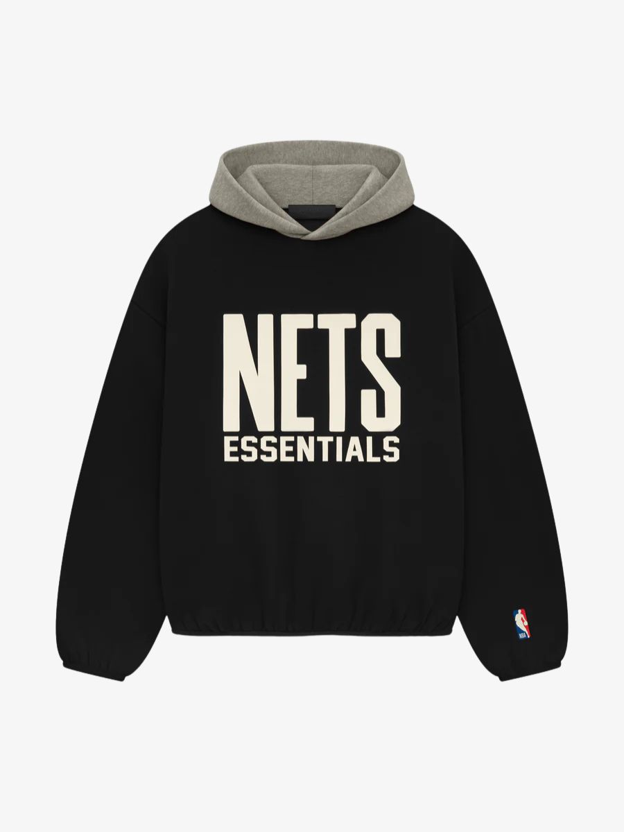 Essentials-Nets-Hoodie-Black