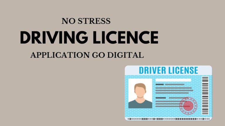 No Stress Driving Licence Application Go Digital
