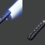 curved purple lightsaber
