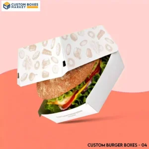 Cardboard burger boxes