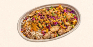 chicken shawarma rice bowl