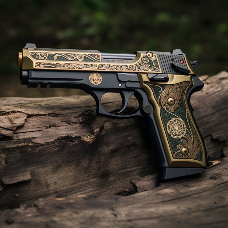 close-up-decorated-gun-nature