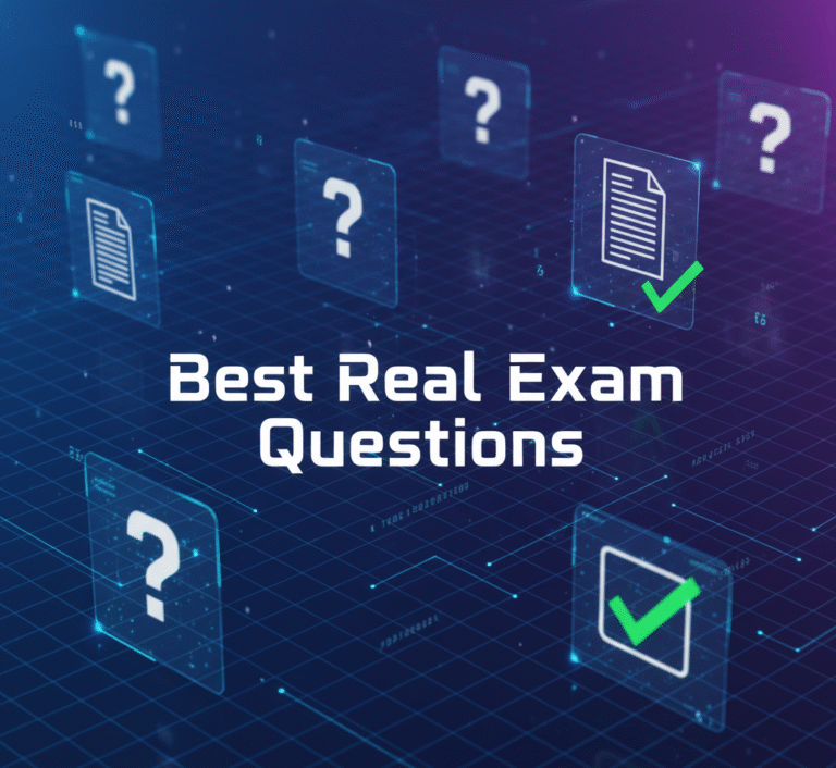 Ace IT Certifications Using the Best Real Exam Questions
