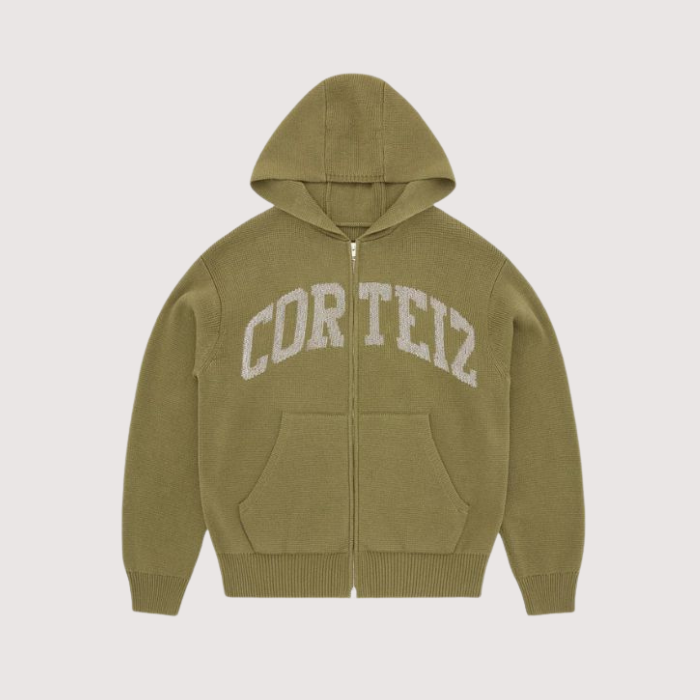 Corteiz 3m College Knit Zip Hoodie