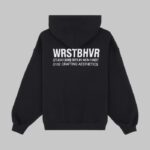 WRSTBHVR STUDIO V12 HOODIE JET BLACK