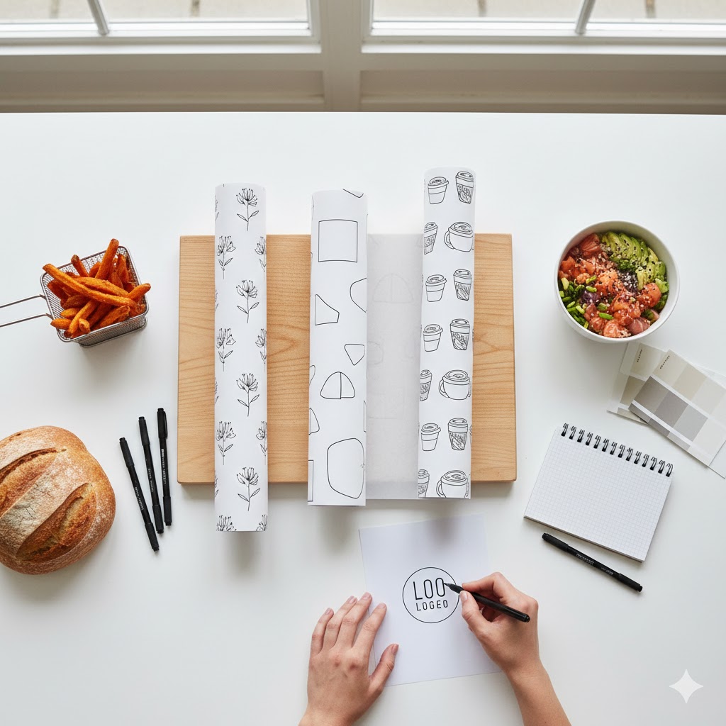 printed greaseproof paper sheets