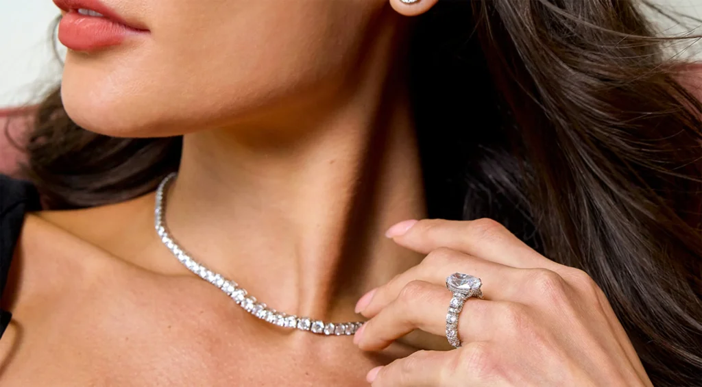 diamond tennis necklace