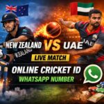 ew Zealand vs UAE Live Match | Online Cricket ID WhatsApp Number