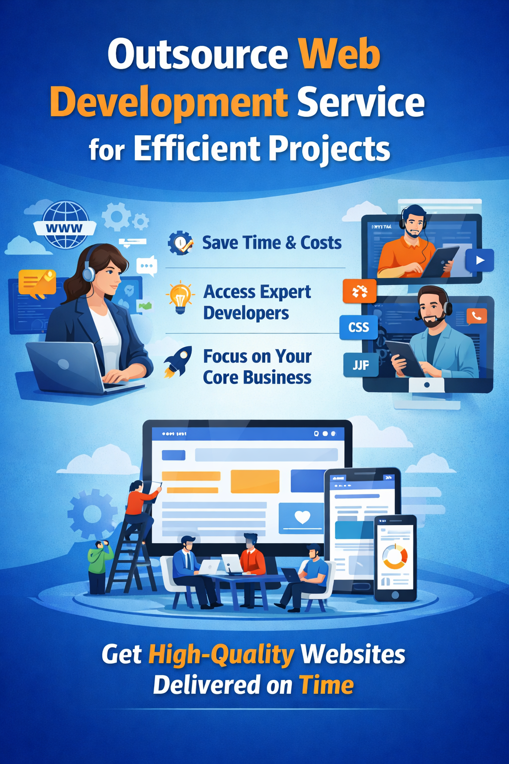 Outsource web development for efficiency