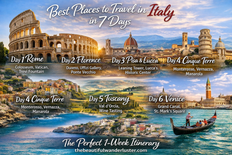 Best Places to Travel in Italy in 7 Days Realistic Itinerary