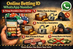 Online Betting ID WhatsApp Number: 5 Things Providers Don’t Tell You disc- Discover the truth about Online Cricket ID WhatsApp Number and Online betting ID WhatsApp Number. Learn 5 hidden things providers don’t tell you.
