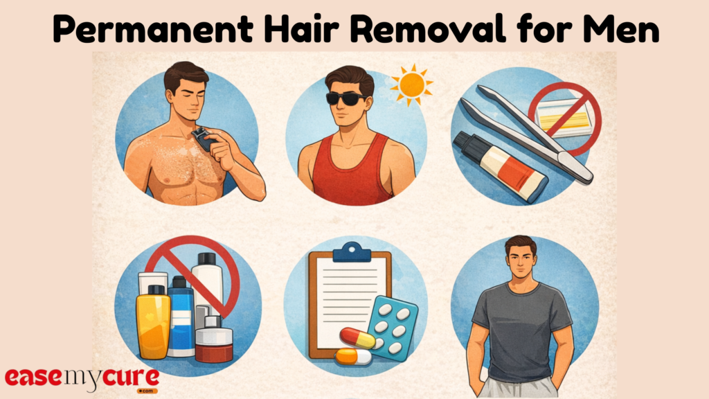 Permanent Hair Removal for Men Your Step-by-Step Guide Before the First Laser Session
