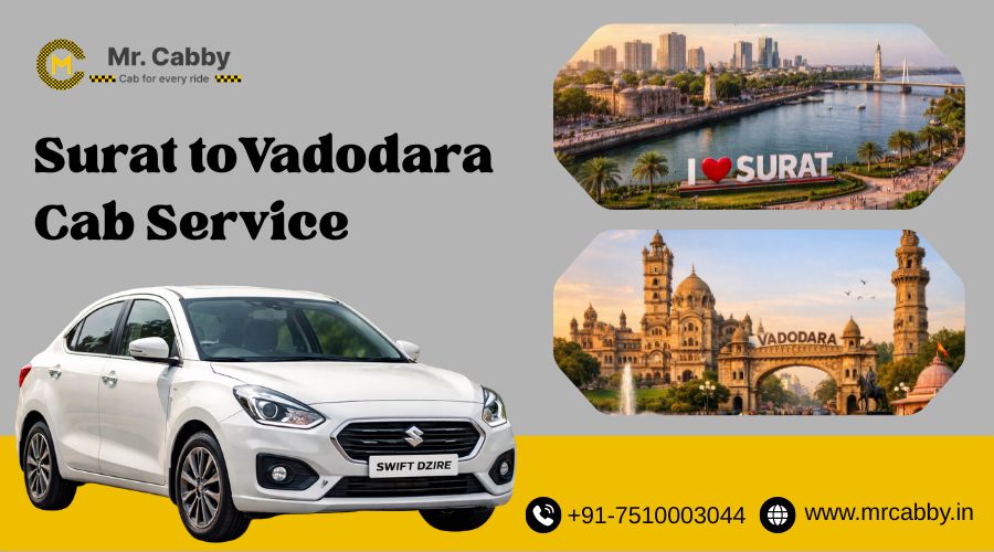 Surat to Vadodara Cab