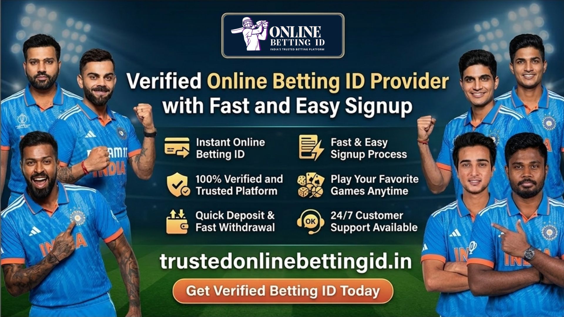 Online betting ID provider with verified accounts and easy signup process