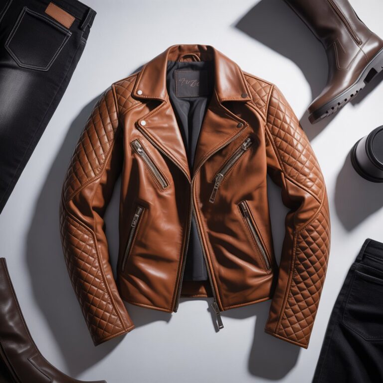 How the Quilted Brown Leather Motorcycle Jacket Became a Modern Wardrobe Essential
