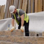 retaining wall installation 2