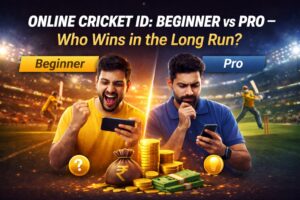Online Cricket ID: Beginner vs Pro—see who wins long-term with smart strategies, real IPL insights, and safe online betting tips for 2026 users.