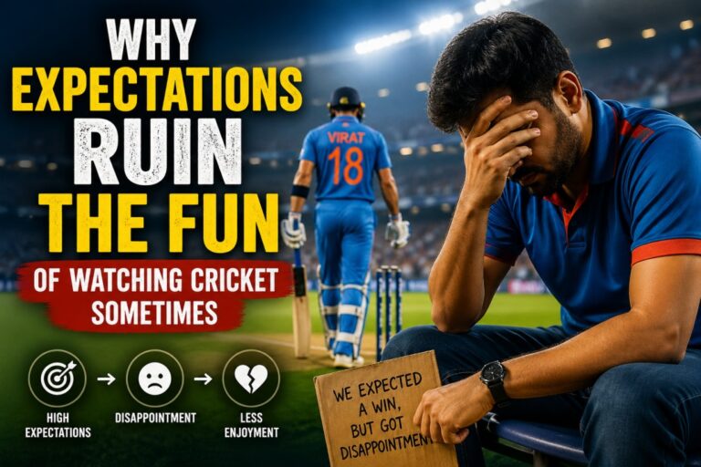 Why Expectations Ruin the Fun of Watching Cricket Sometimes
