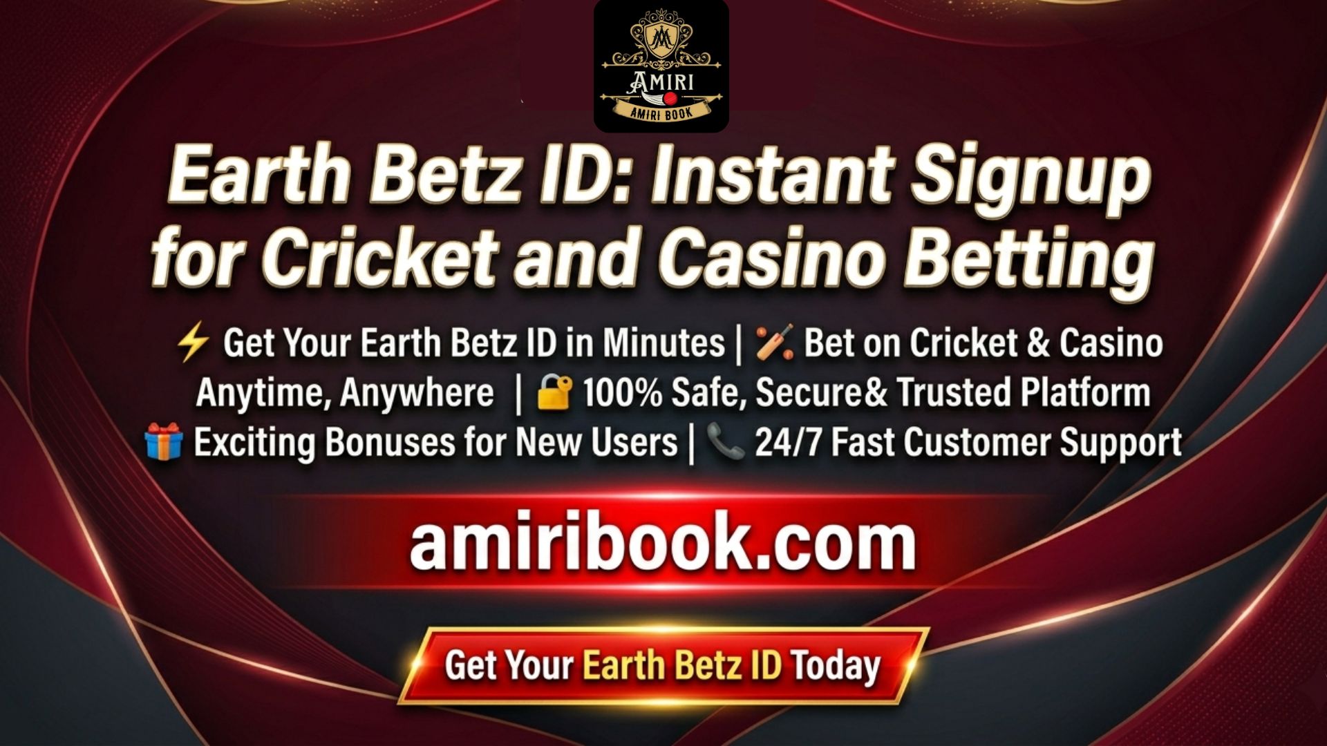 Earth Betz ID instant signup platform for cricket and casino betting online today