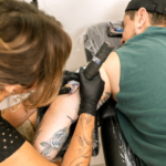 Green And Red Modern Artistic Tattoo Portfolio Presentation (1)