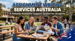 Students using laptops for assignment services in Australia