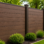 Composite Fence Co-Extrusion Walnut