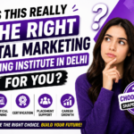 student learning at a digital marketing training institute in Delhi